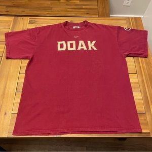 Vintage 2000s Y2K Nike Team FSU Florida State Seminoles Football DOAK Shirt XL